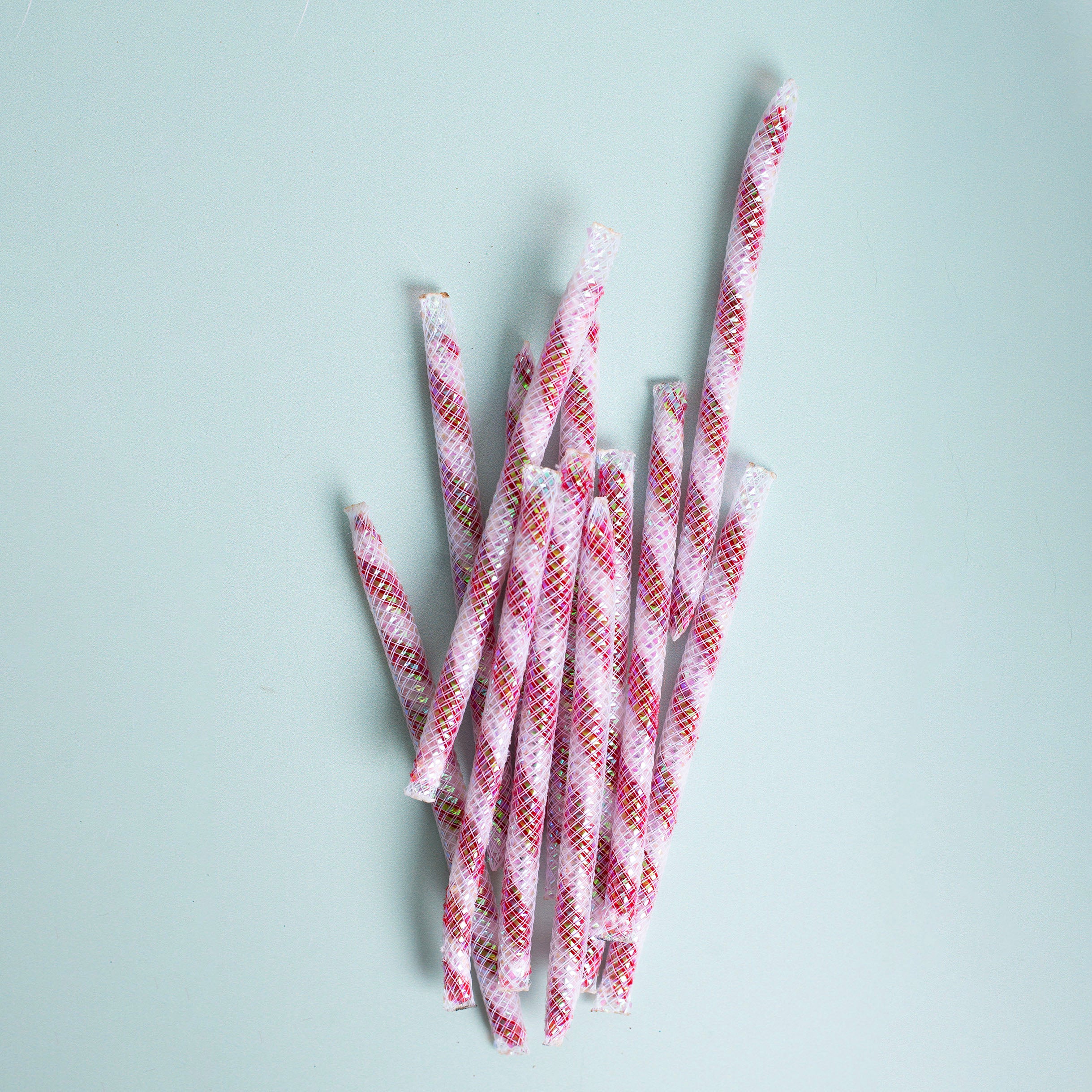 Dezi & Roo - peppermint sticks cat kicker toy - limited edition holiday cat toy