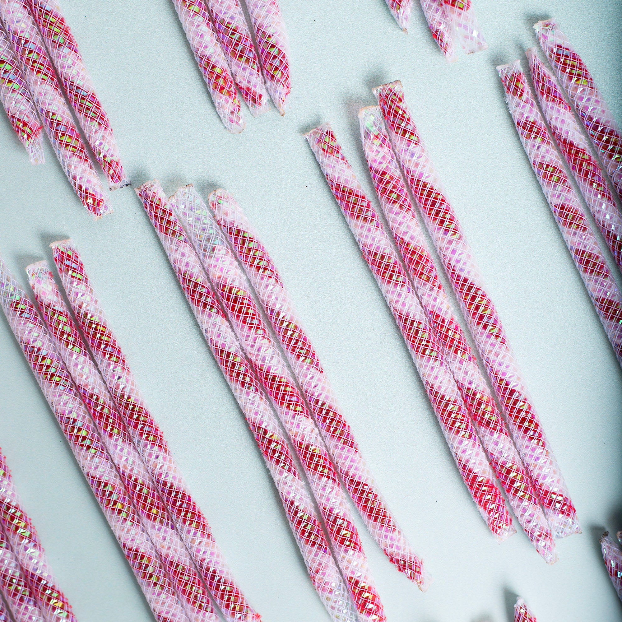 Dezi & Roo - peppermint sticks cat kicker toy - limited edition holiday cat toy