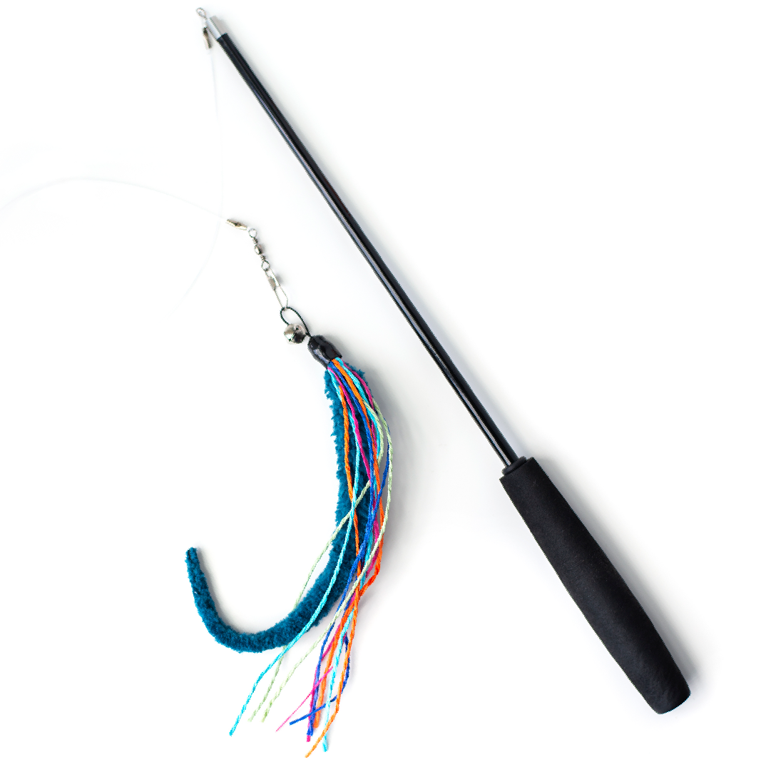 Wiggly Wand Cat Toy - Choose Your Attachment - Dezi & Roo